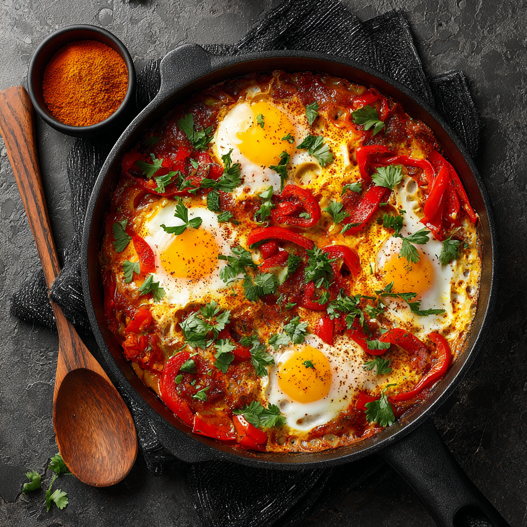 Shakshuka with Eggs for Dinner