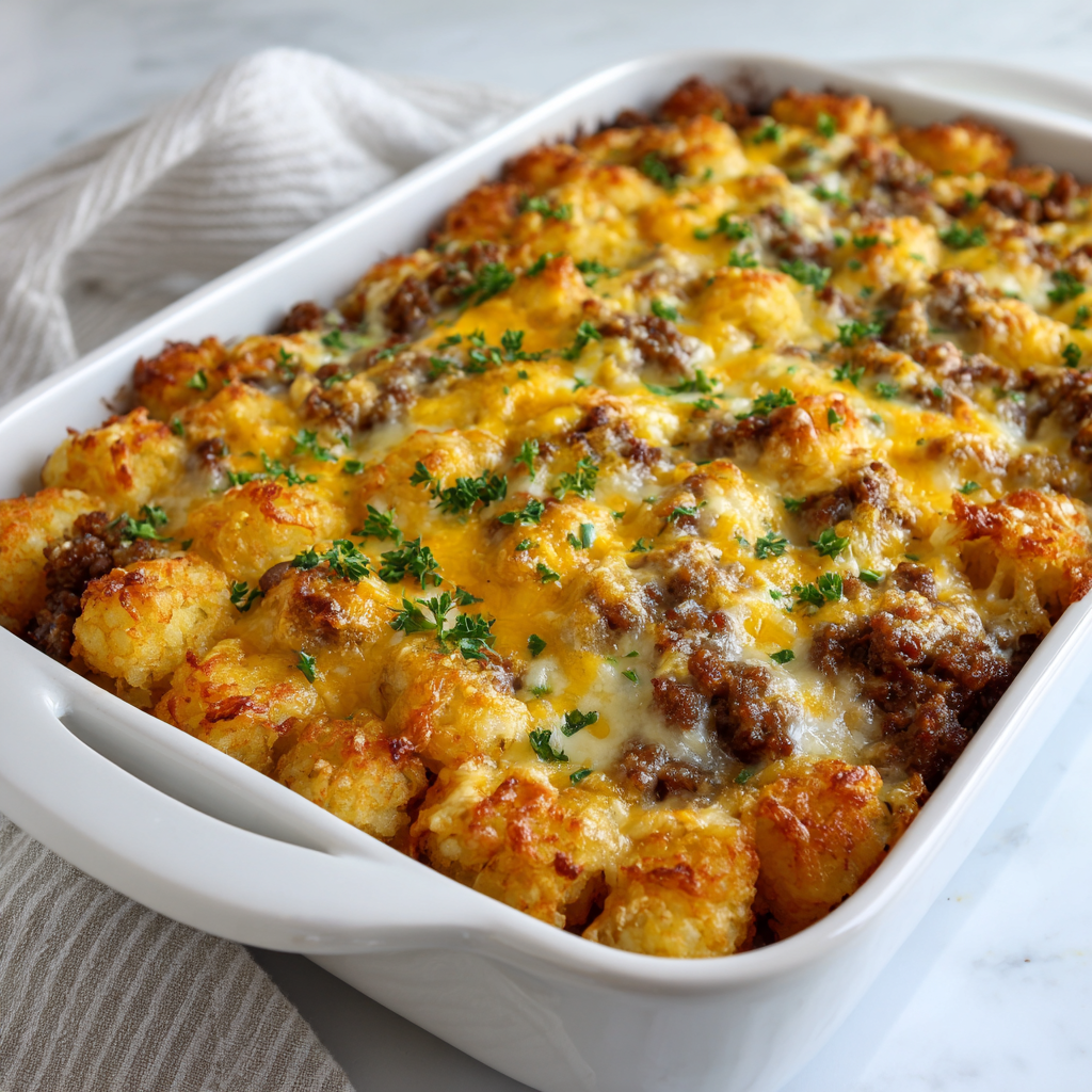 Tater Tot Breakfast Sausage Casserole 3