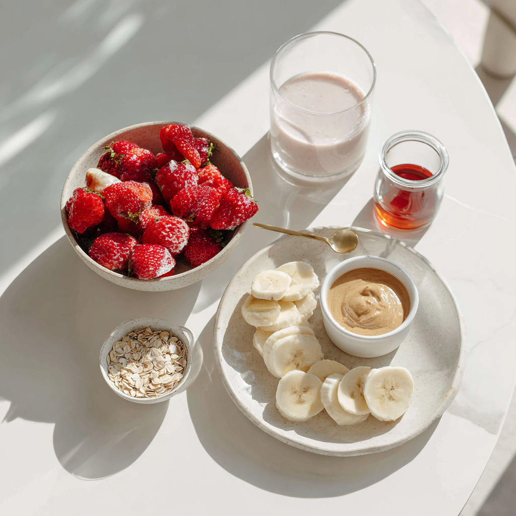 Strawberry Smoothie without yugurt 3 strawberry smoothie without yugurt1