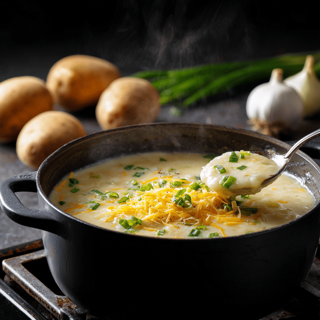 Creamy Hash Brown Potato Soup for Dinner1