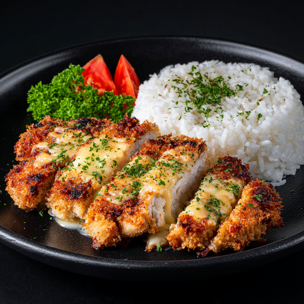 Main Meals 5 A quick baked chicken recipe topped with creamy mayonnaise, Parmesan cheese, and seasoned bread crumbs for a crispy golden crust.