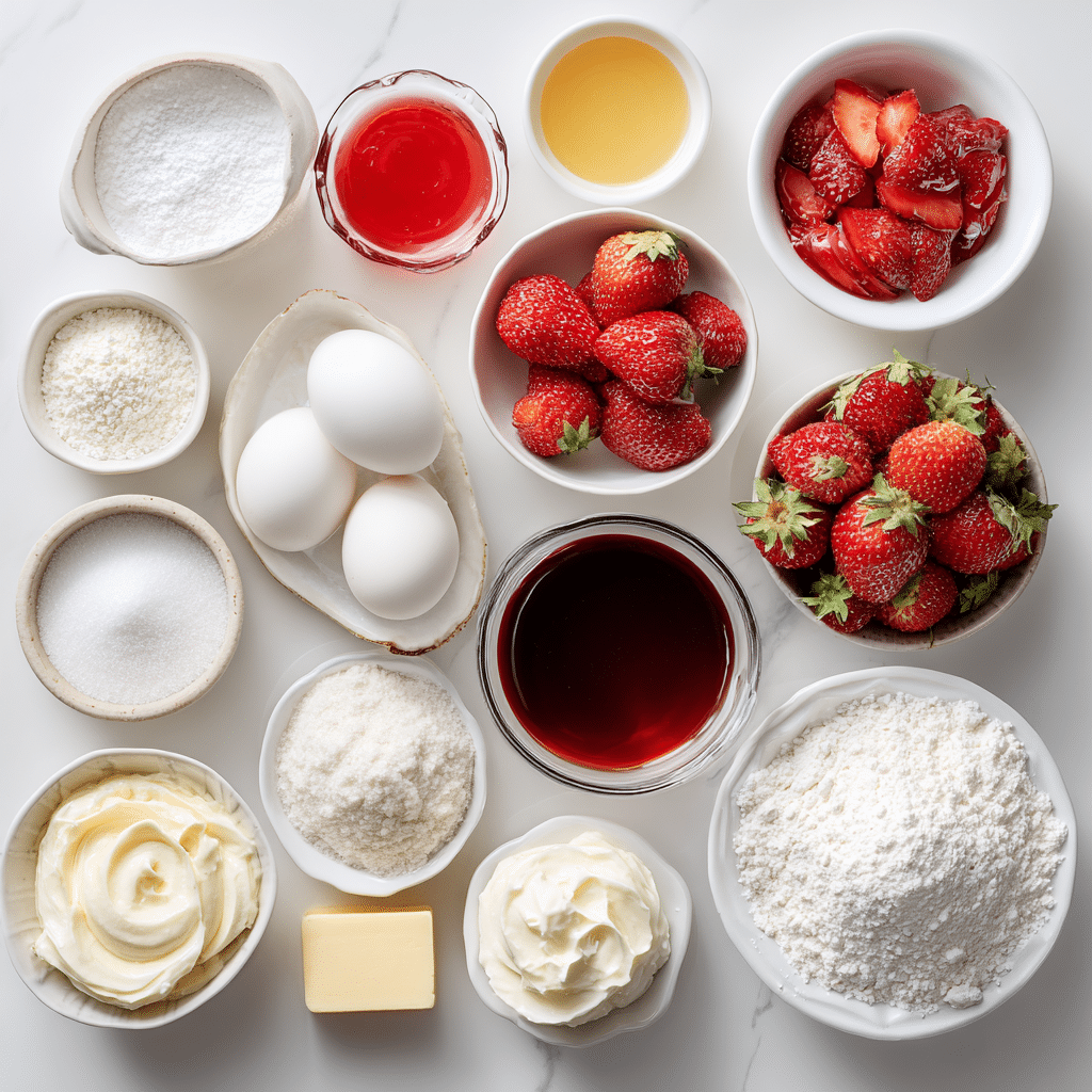 The Best Vanilla Cake with Strawberry Layers Picture 2