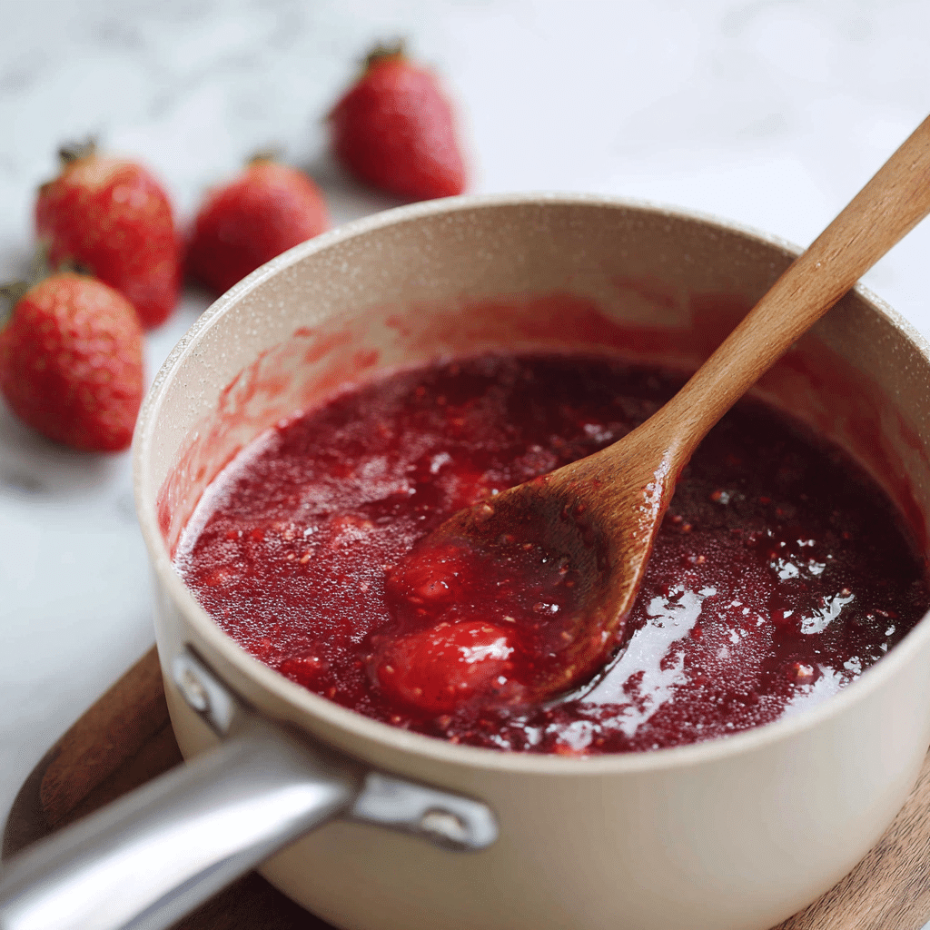 The Best Vanilla Cake with Strawberry Layers Picture