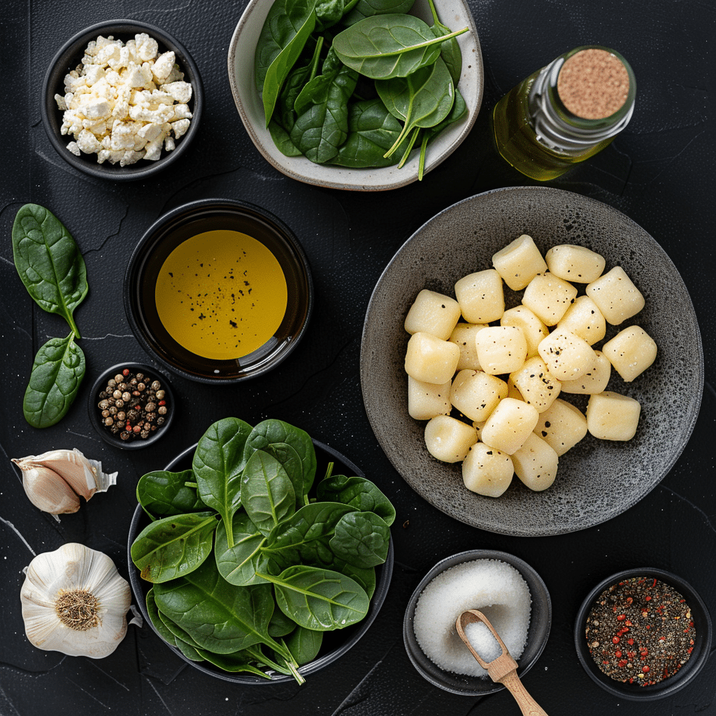 Crispy Gnocchi with Spinach and Feta picture 1