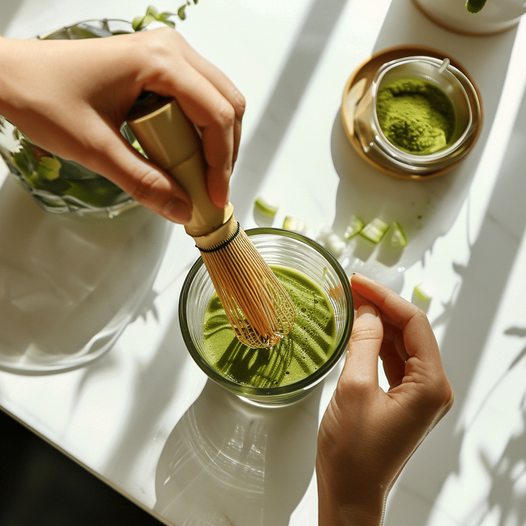 Easy Homemade Starbucks Hot Matcha Latte picture 2