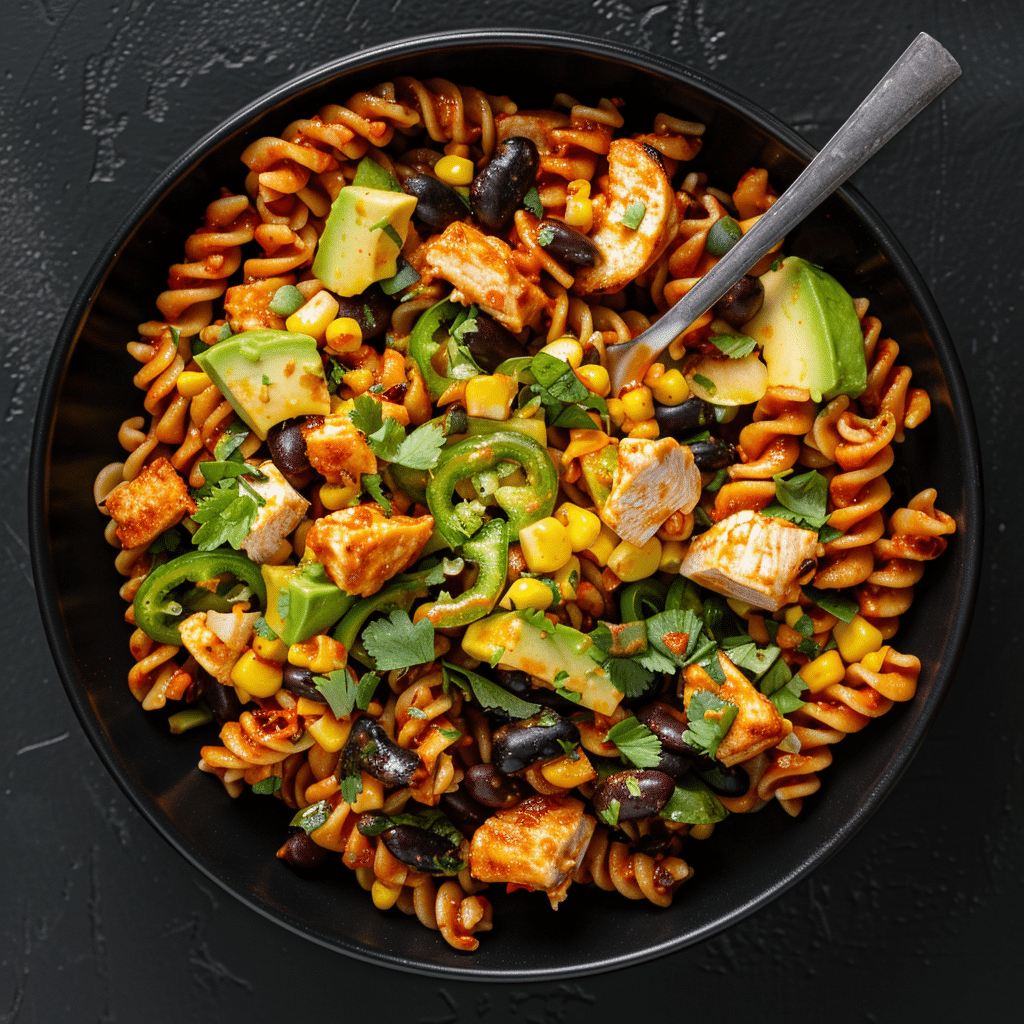 Smoky BBQ Chicken Pasta Salad Dinner Recipe 2 BBQ chicken pasta salad picture1