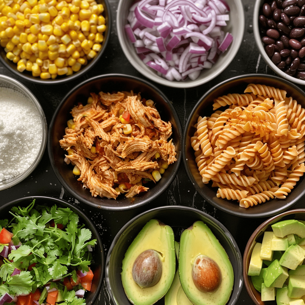 Smoky BBQ Chicken Pasta Salad Dinner Recipe 3 BBQ chicken pasta salad picture2