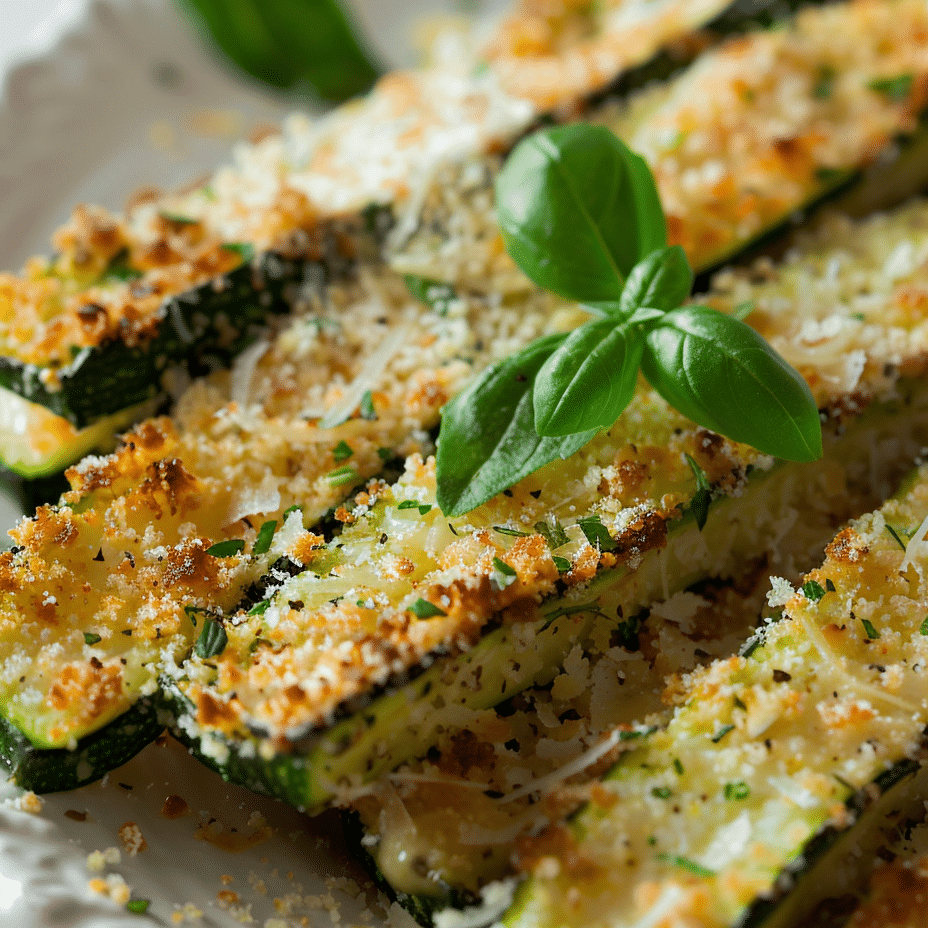 Baked Parmesan Zucchini – A Crispy, Flavorful Lunch Recipe 2 Baked Parmesan Zucchini picture edited