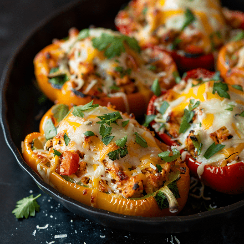 Buffalo Chicken Stuffed Peppers Dinner Recipe Everyone Will Crave 2 Buffalo Chicken Stuffed Peppers picture