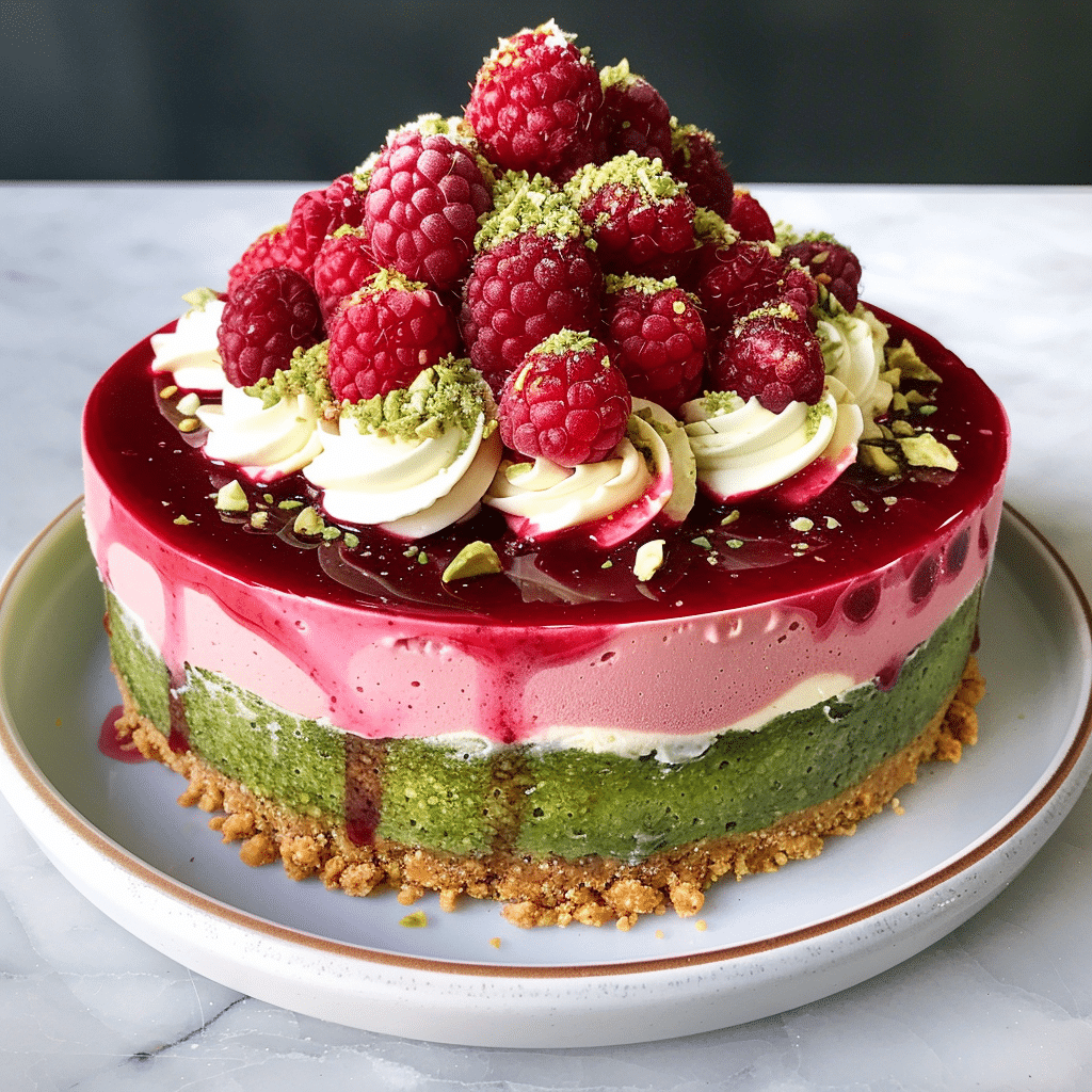 Raspberry and Pistachio Cheesecake (No-Bake) – Creamy, Nutty & Fresh 4 Cheesecake No Bake Creamy Nutty picture 2