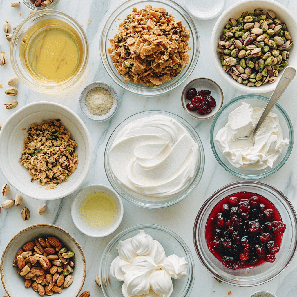 Cranberry and Pistachio Cheesecake Cups (No-Bake Dessert Recipe) 3 Cranberry and Pistachio Cheesecake cups picture 1