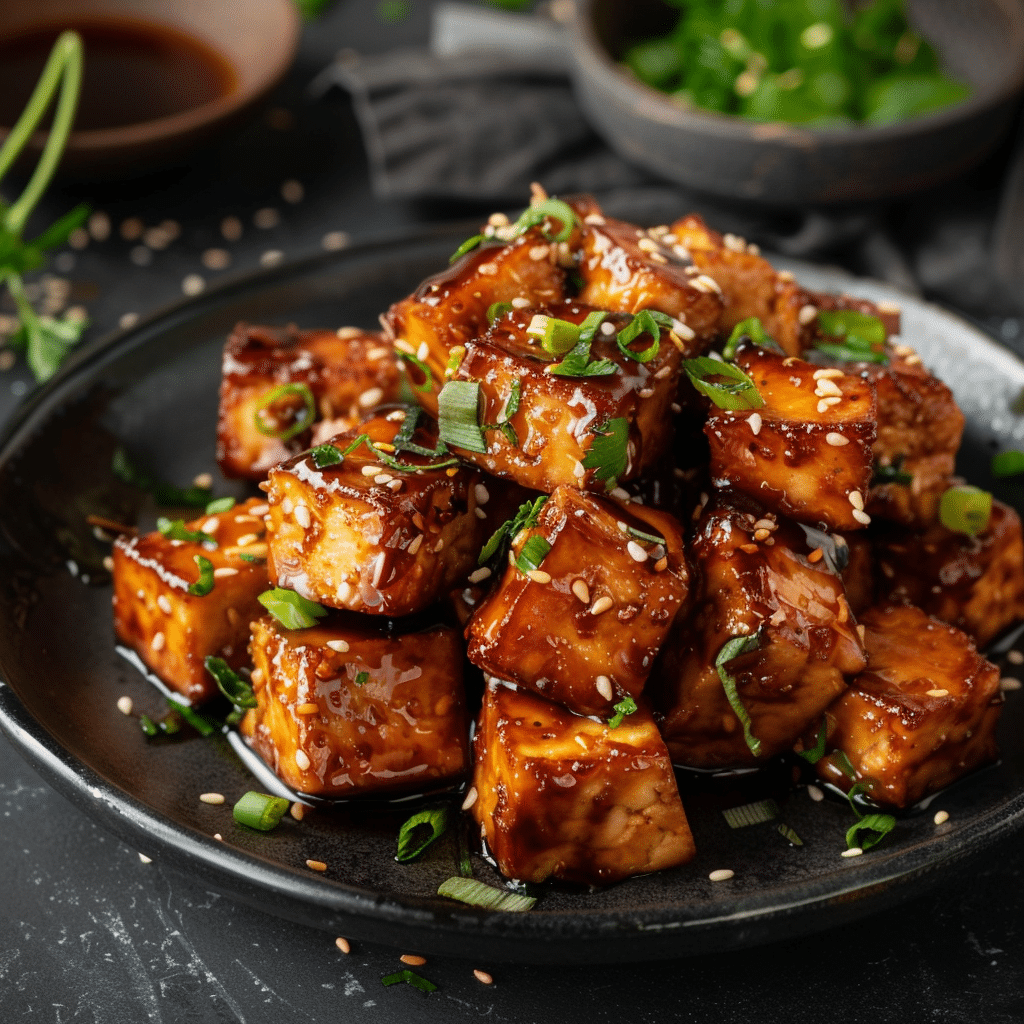 The Best Crispy Honey Garlic Tofu Dinner Recipe 2 Crispy Honey Garlic Tofu picture