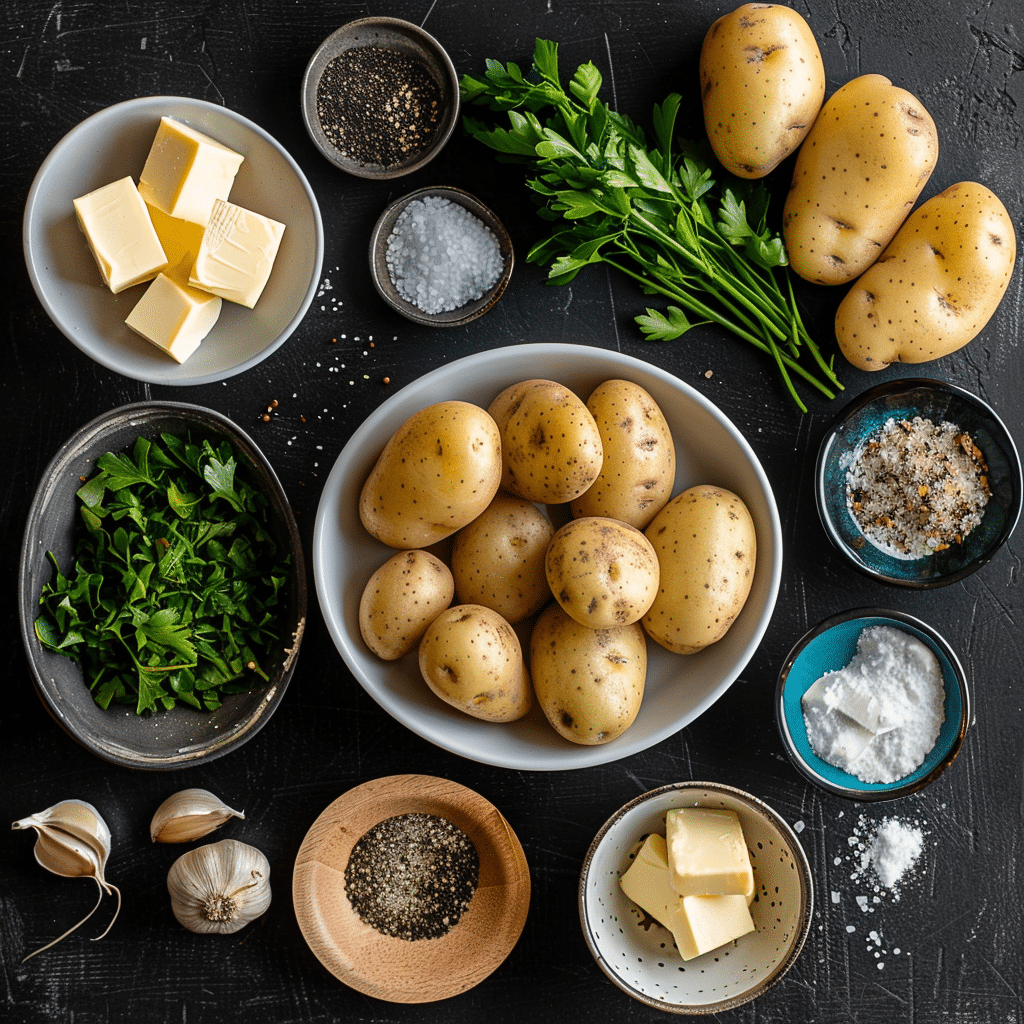 Delicious Crispy Garlic Butter Potatoes – The Ultimate Dinner Side Recipe 3 Crispy Garlic Butter babe Potatoes picture 1