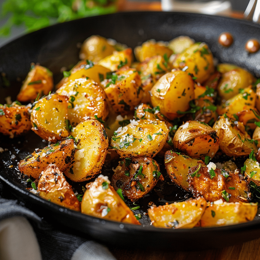 Delicious Crispy Garlic Butter Potatoes – The Ultimate Dinner Side Recipe 4 Crispy Garlic Butter babe Potatoes picture 2