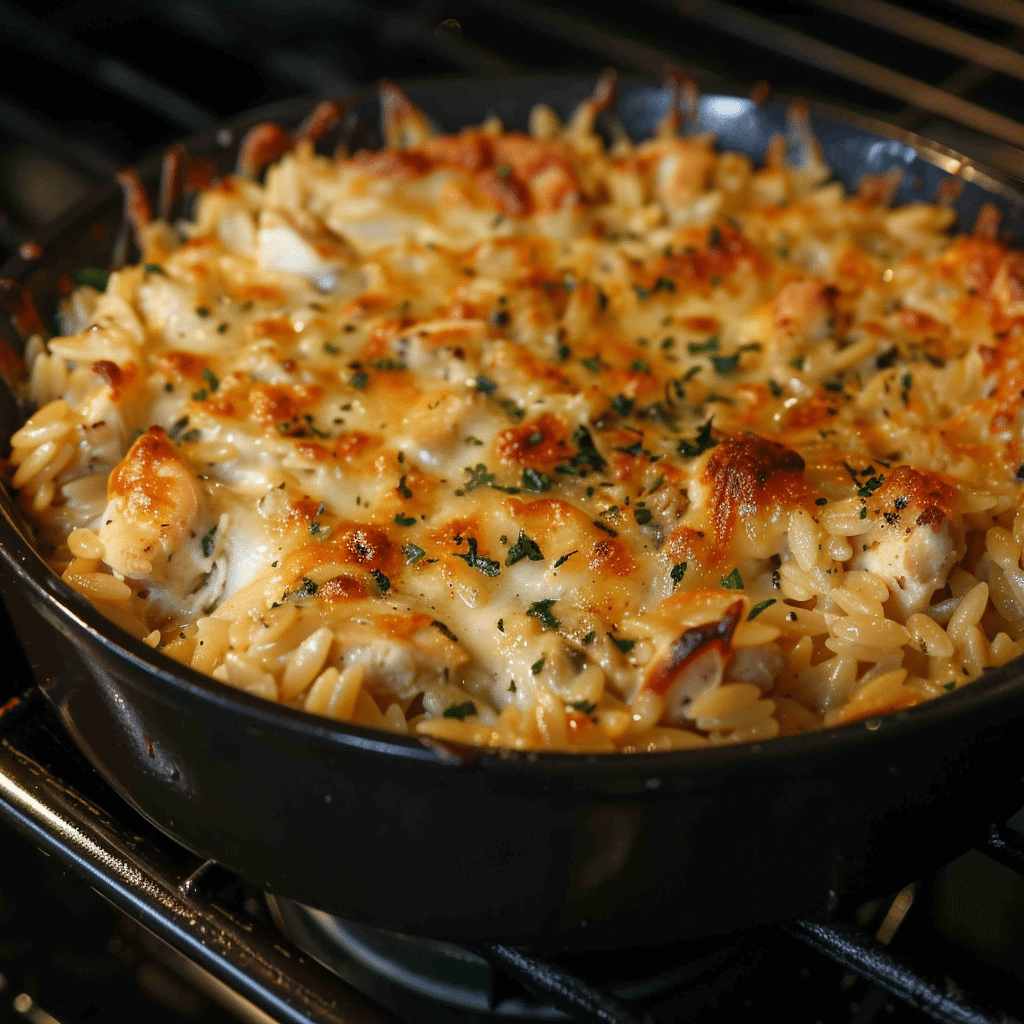 French Onion Chicken Orzo Casserole – A Comforting Lunch Recipe Everyone Loves 4 French Onion Chicken Orzo Casserole picture2