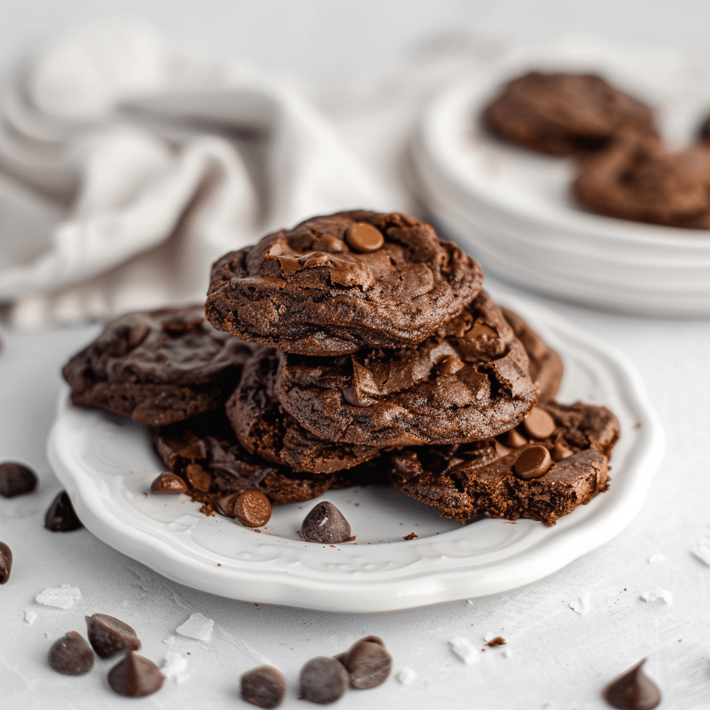 Fudgy Chewy Brookies (Chocolate Brownie Cookies Recipe) 2 Fudgy Chewy Brookies picture