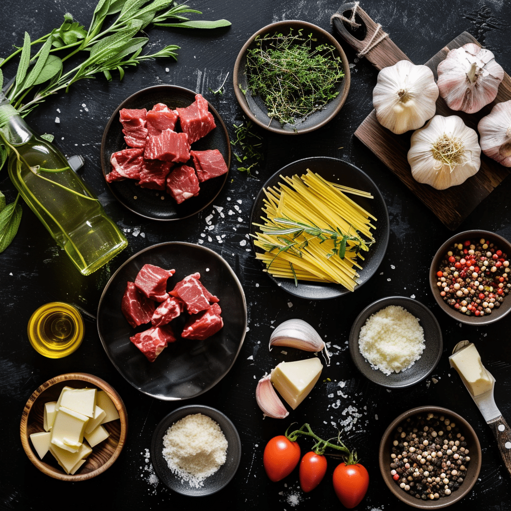 Garlic Butter Steak Bites with Creamy Parmesan Pasta – A Rich and Satisfying Lunch Recipe 3 Garlic Butter Steak Bites with Creamy Parmesan Pasta picture2