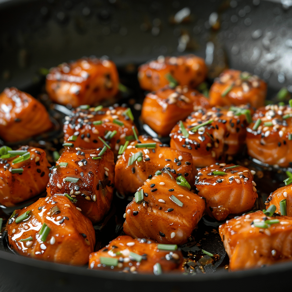 The Best Honey Garlic Salmon Bites (Quick & Flavor-Packed Dinner Recipe) 4 Honey Garlic Salmon Bites picture 1