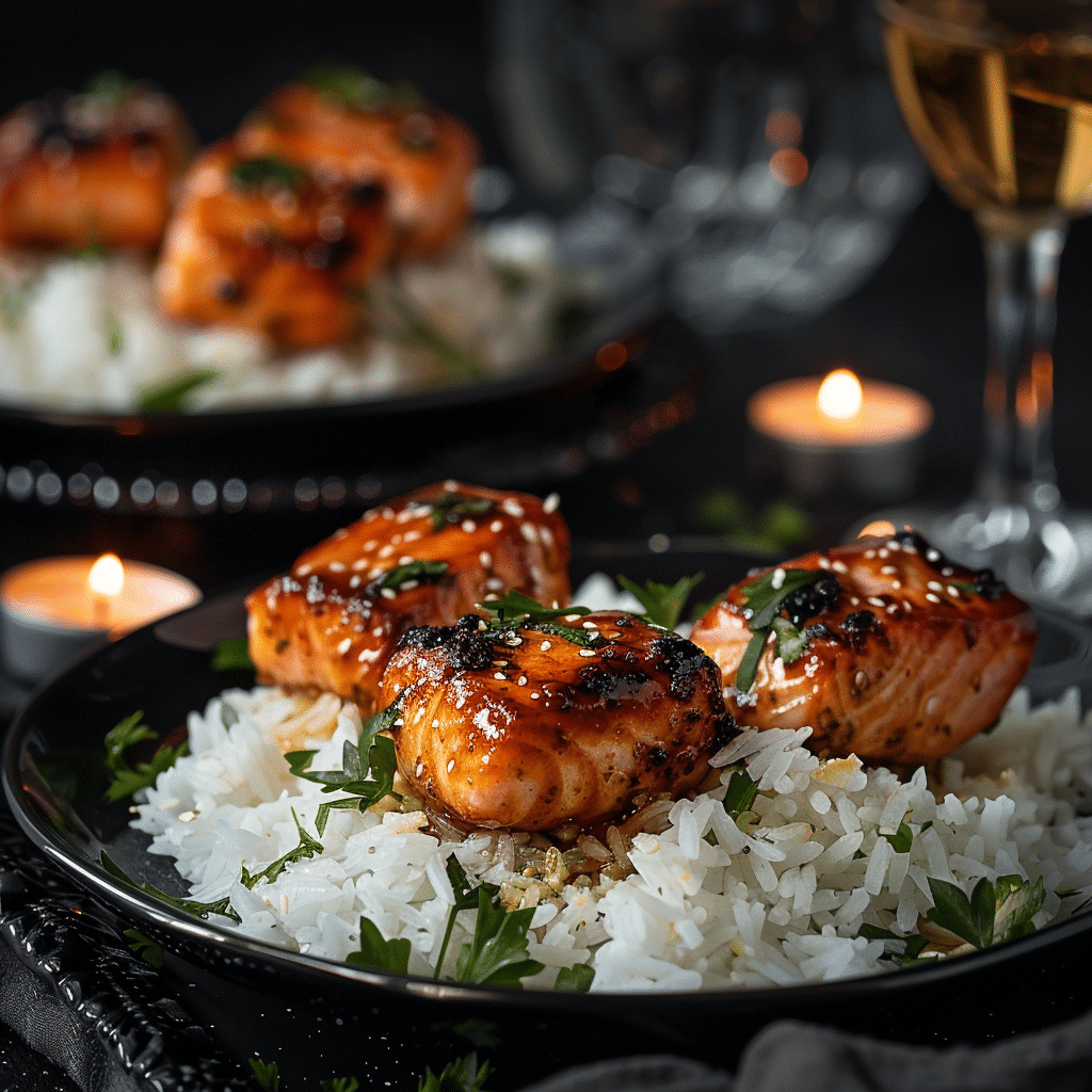 The Best Honey Garlic Salmon Bites (Quick & Flavor-Packed Dinner Recipe) 2 Honey Garlic Salmon Bites picture