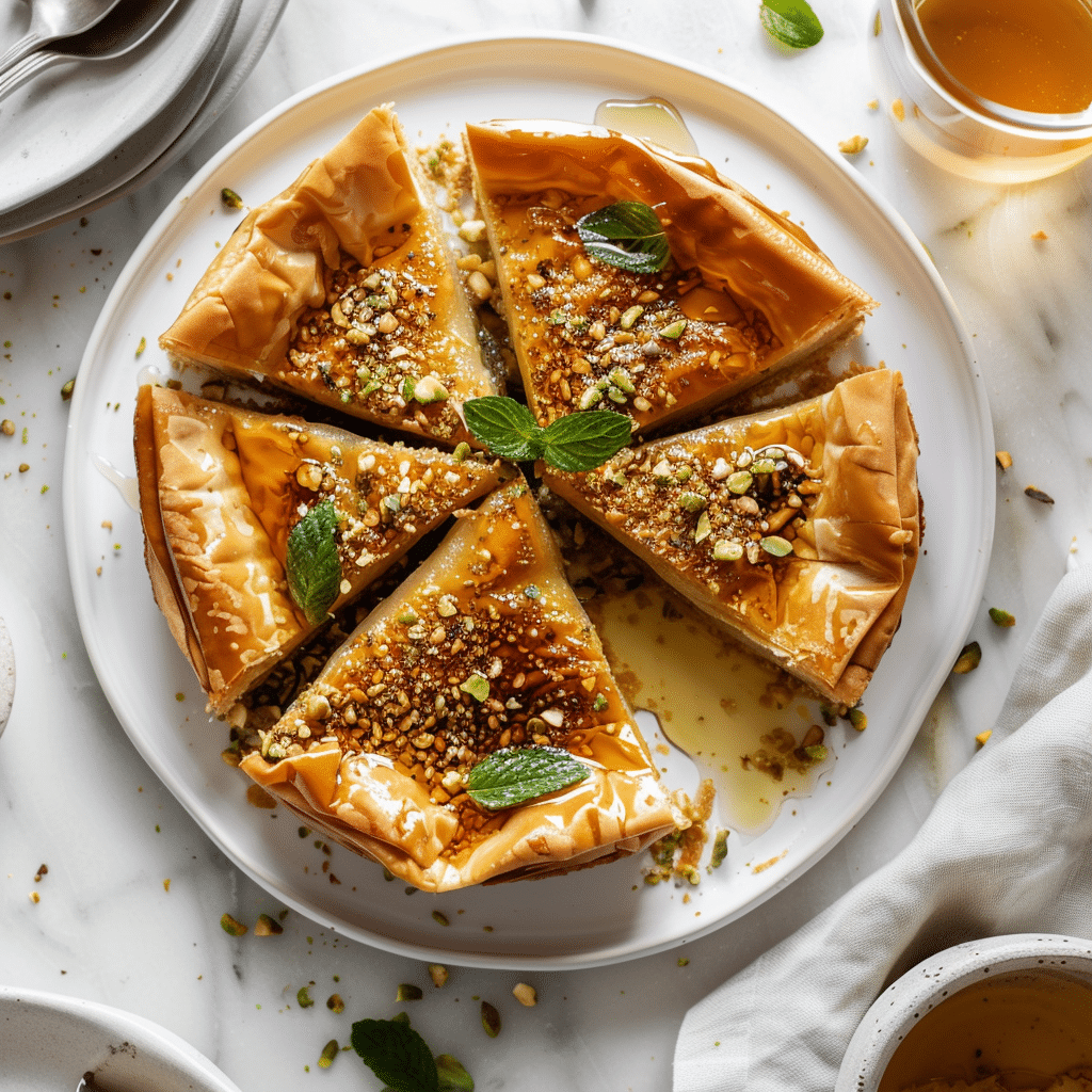 Easy Honey Pistachio Baklava Cheesecake – The Ultimate Dessert Recipe 4 Honey Pistachio Baklava Cheesecake picture