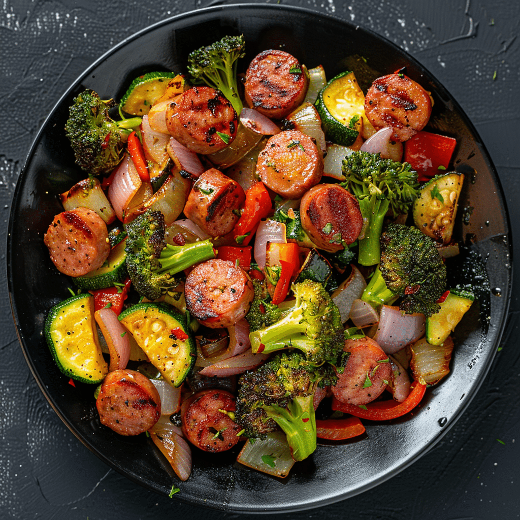 Keto Sausage Veggies Dinner Recipe: A Flavor-Packed One-Pan Meal for Busy Nights 2 Keto Sausage Veggies picture