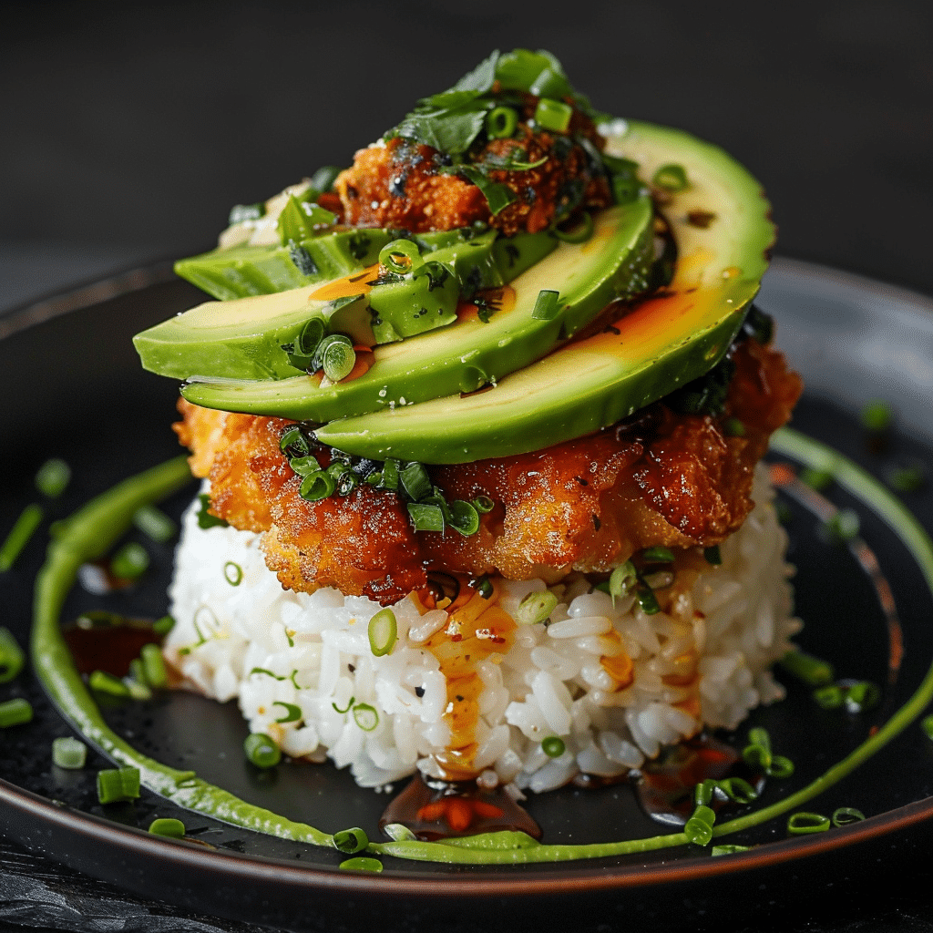 Delicious Honey Lime Chicken Avocado Rice Stack Recipe 2 Lime Honey Lime Chicken Avocado Rice Stack picture