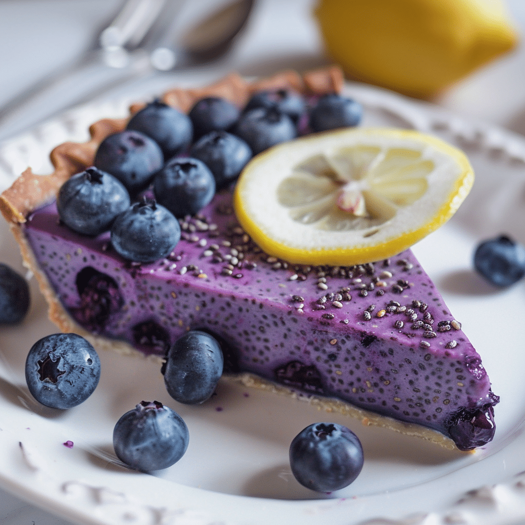 No Bake Blueberry Chia Pie Picture 1
