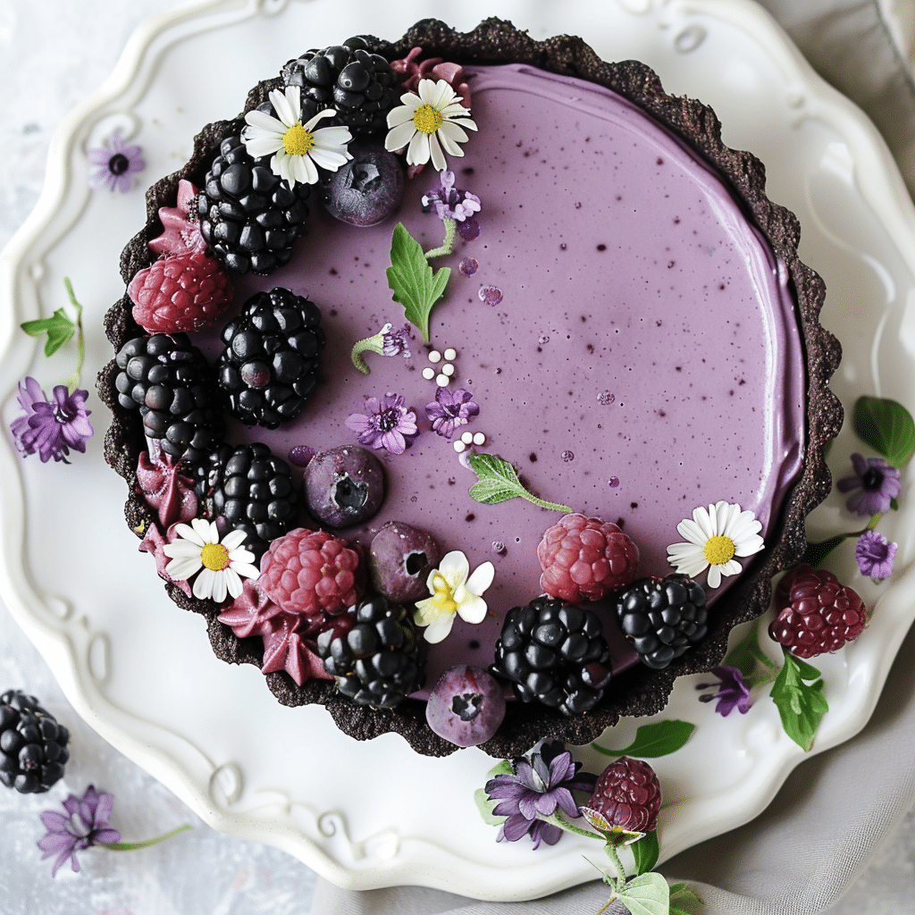 No Bake Blackberry Mousse Tart: A Stunning Dessert Recipe Without an Oven 2 No Bake Blackberry Mousse Tart picture