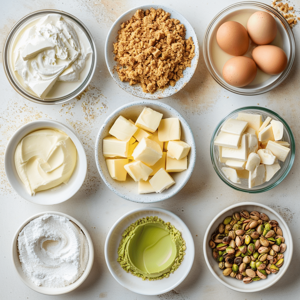 Silky Pistachio Cheesecake Recipe With Crunchy Pistachio Topping - no bake dessert 3 Pistachio Cheesecake Recipe picture 1