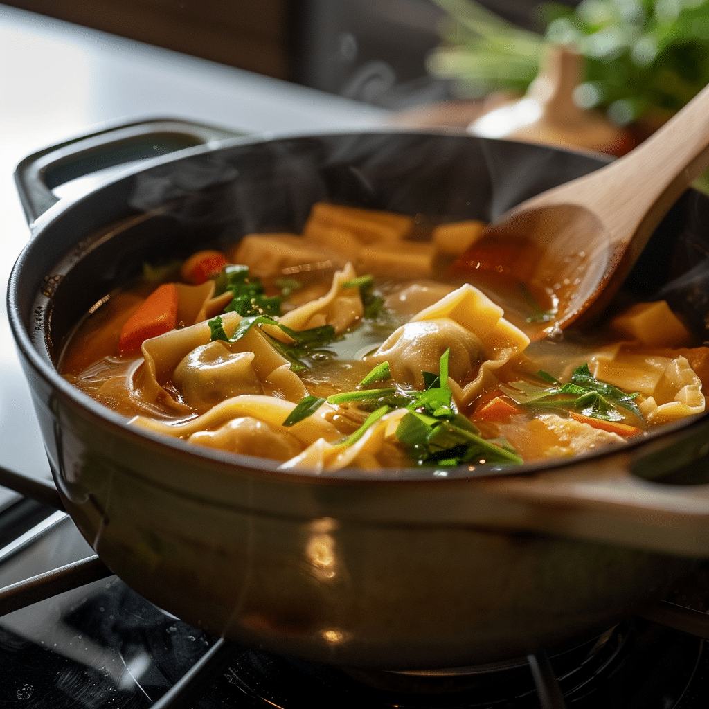 Comforting Potsticker Soup (Easy Dinner Recipe) 4 Potsticker Soup picture 2