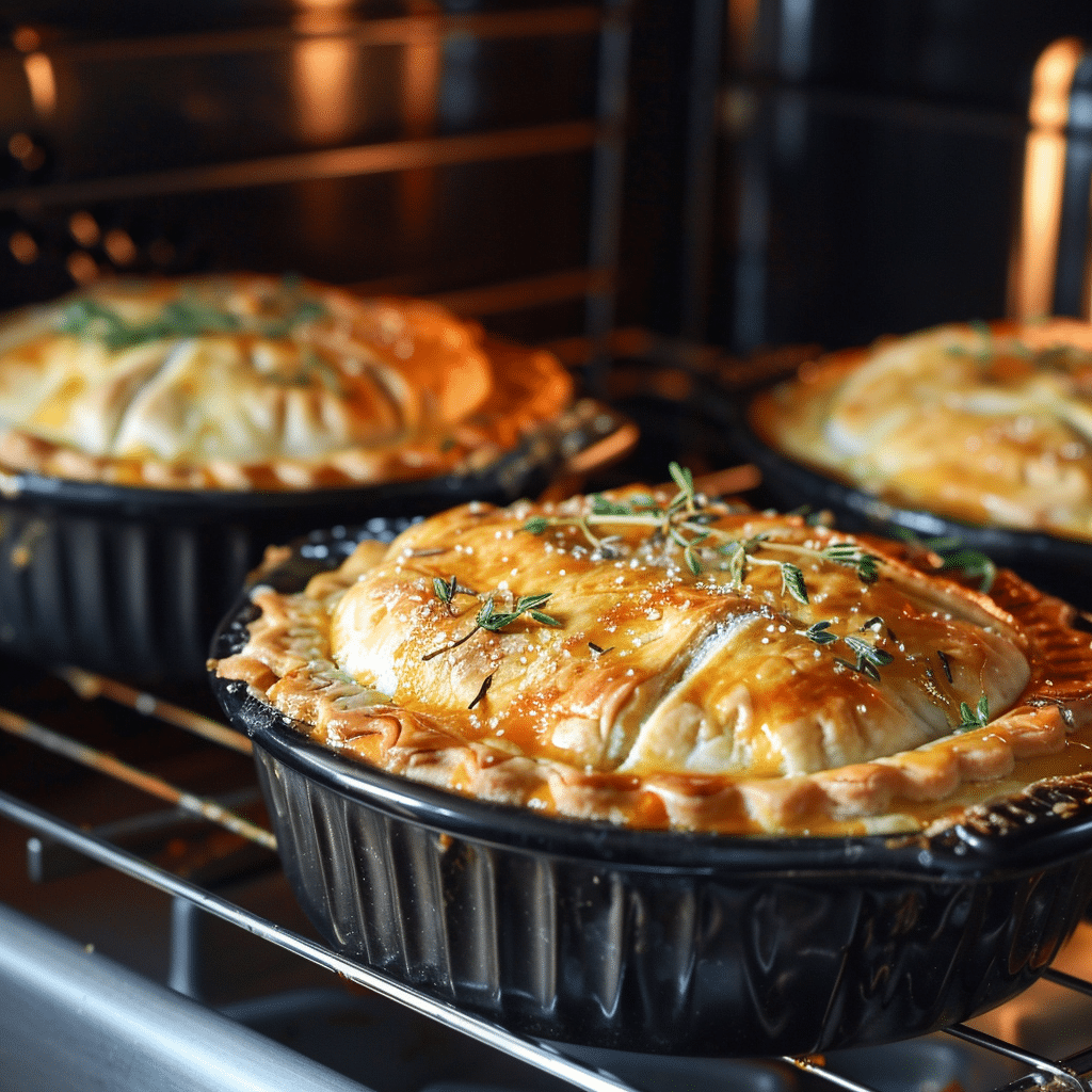 The Best Roasted Vegetable Pot Pies (Vegetarian Lunch Recipe) 4 Roasted Vegetable Pot Pies picture2