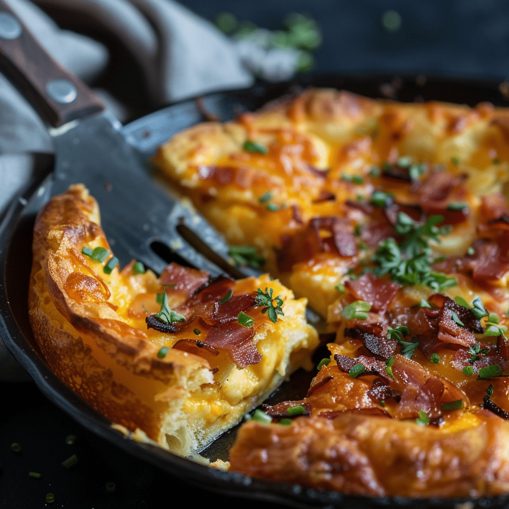 The Best Savory Cheddar & Bacon Dutch Baby Recipe for an Easy Dinner 4 Savory Cheddar Bacon Dutch Baby picture 2