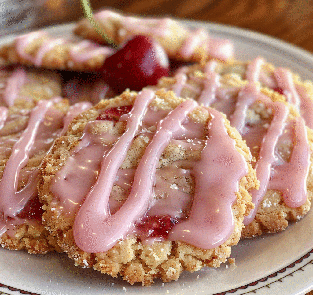 Strawberry Crunch Cookies (Easy Homemade Dessert Recipe) 2 Strawberry crunch cookies picture