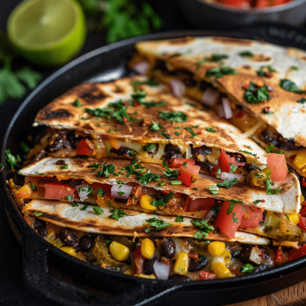 Vegan Black Bean Quesadillas (Easy Lunch Recipe with Cashew Queso) 2 Vegan Black Bean Quesadillas picture