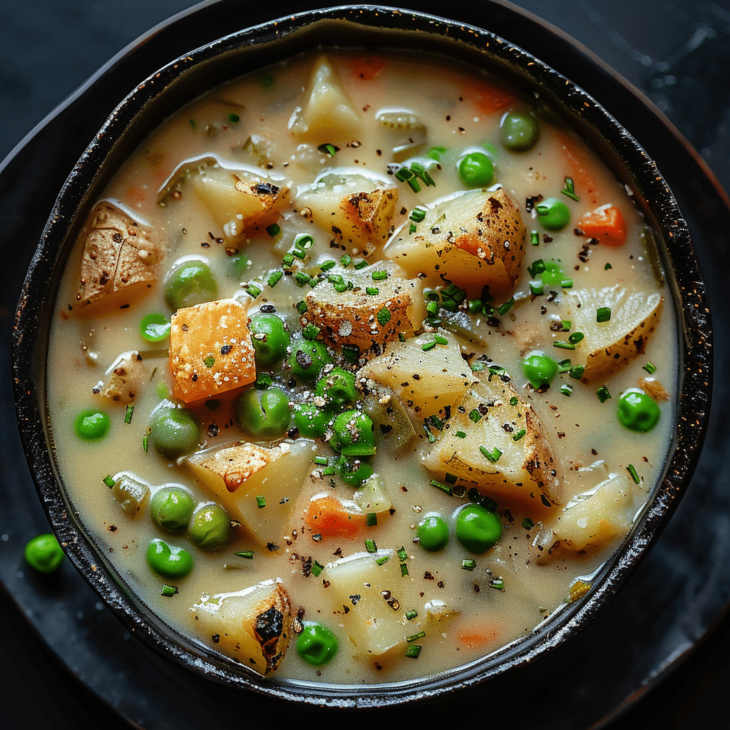 Vegie Pot Pie Soup – A Delicious Comforting Dinner Recipe 2 Veggie Pot Pie Soup picture