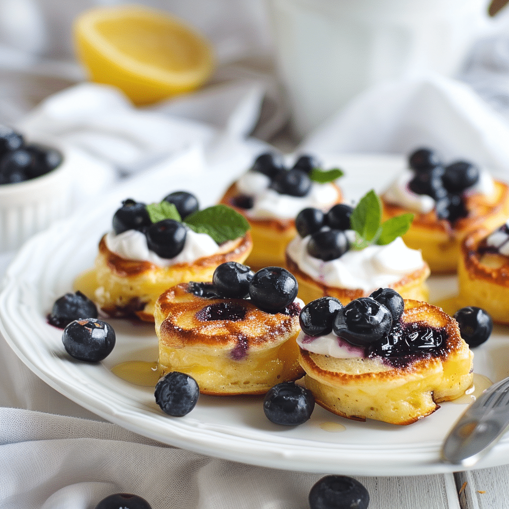 Blueberry Lemon Pancake Bites Recipe – Perfect Breakfast Treat 2 blueberry Lemon Pancake Bites picture