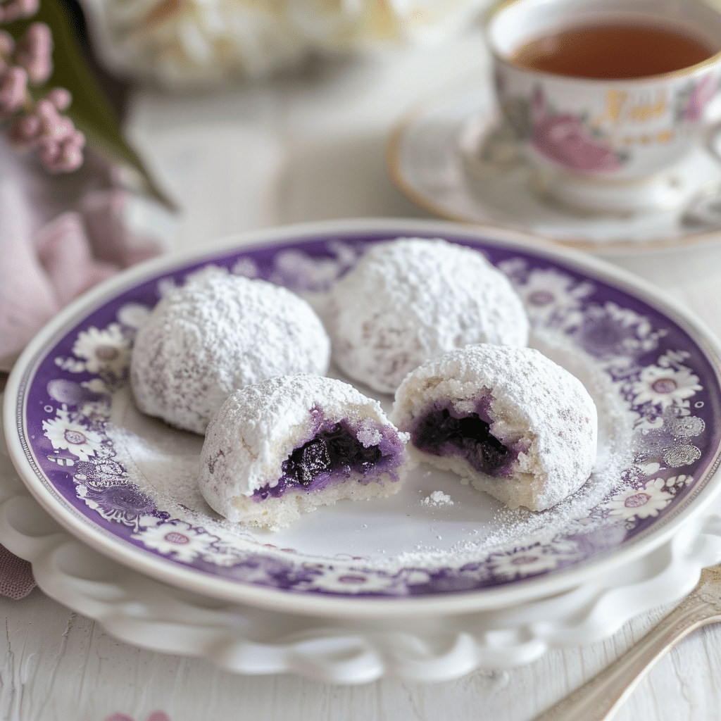 Best Blueberry Filled Almond Snowball Cookies – Soft, Buttery, and Jam Filled 9 blueberry filled almond snowball cookies picture