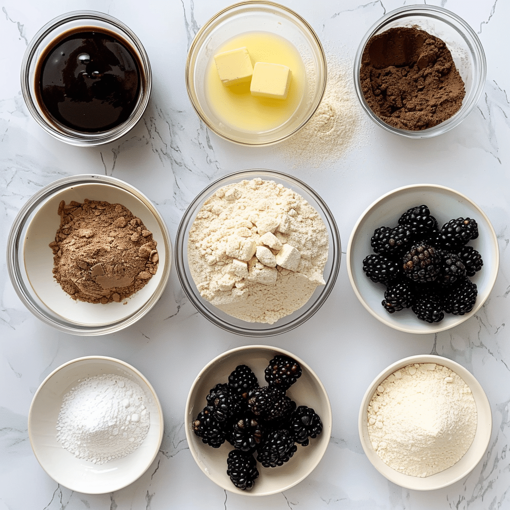 Quick Easy Chocolate Blackberry Cupcakes Dessert Recipe 3 chocolate blackberry cupcakes picture 1