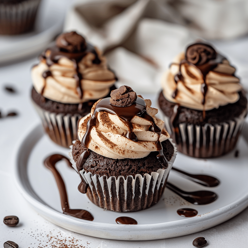 The Best Chocolate Coffee Cupcakes Dessert Recipe (Rich, Creamy & Irresistible) 2 chocolate coffee cupcakes picture