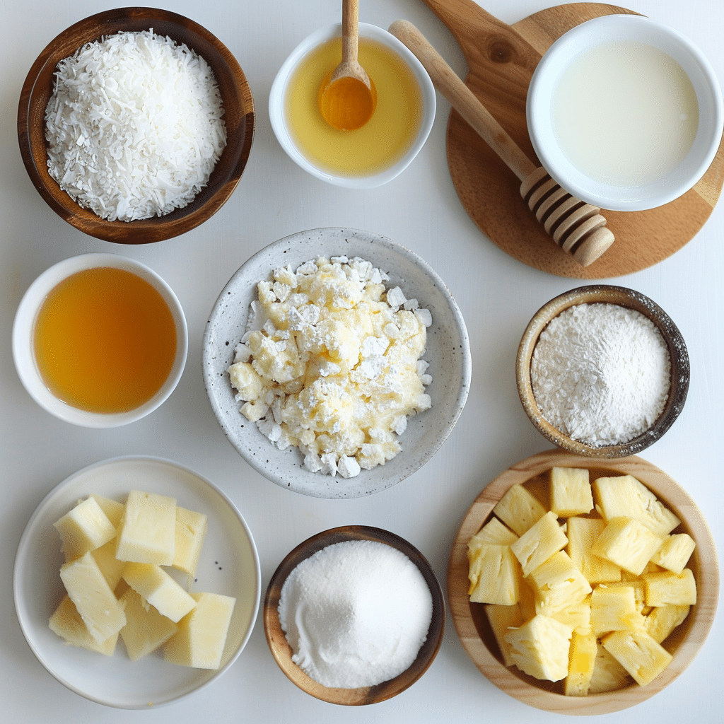 Delicious Coconut and Pineapple Cottage Cheese Muffins - (Tropical Dessert Recipe) 3 coconut pineapple cottage cheese muffins picture1