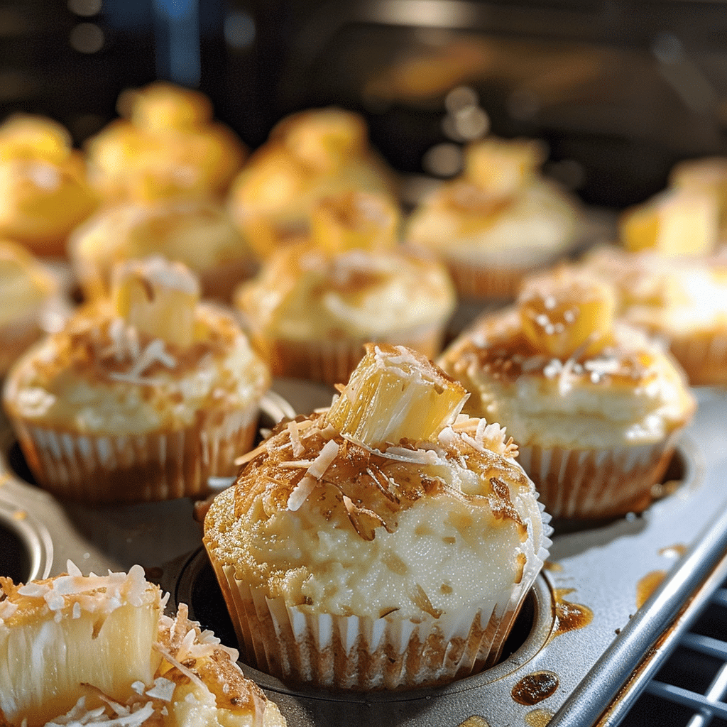 Delicious Coconut and Pineapple Cottage Cheese Muffins - (Tropical Dessert Recipe) 4 coconut pineapple cottage cheese muffins picture2