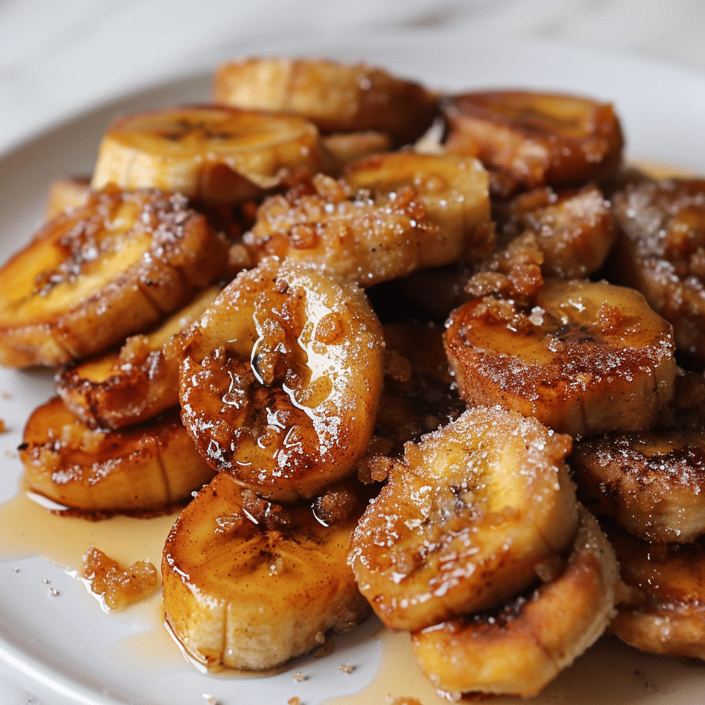 Fried Cinnamon Bananas: A Warm and Comforting Breakfast Recipe 2 fried cinnamon bananas picture