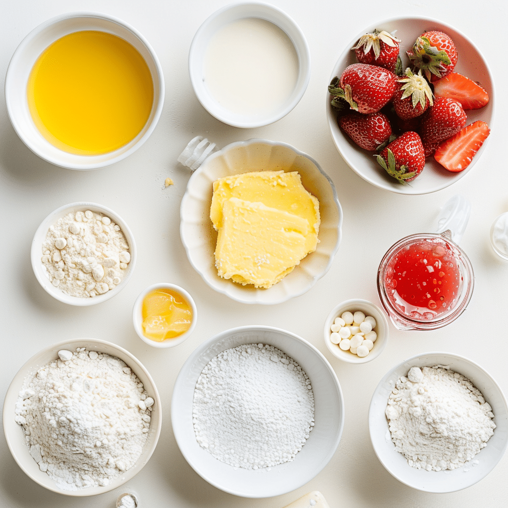 Mango Strawberry Sunset Cupcakes – A Stunning Dessert Recipe Bursting With Tropical Flavor 3 mango strawberry sunset cupcakes picture1