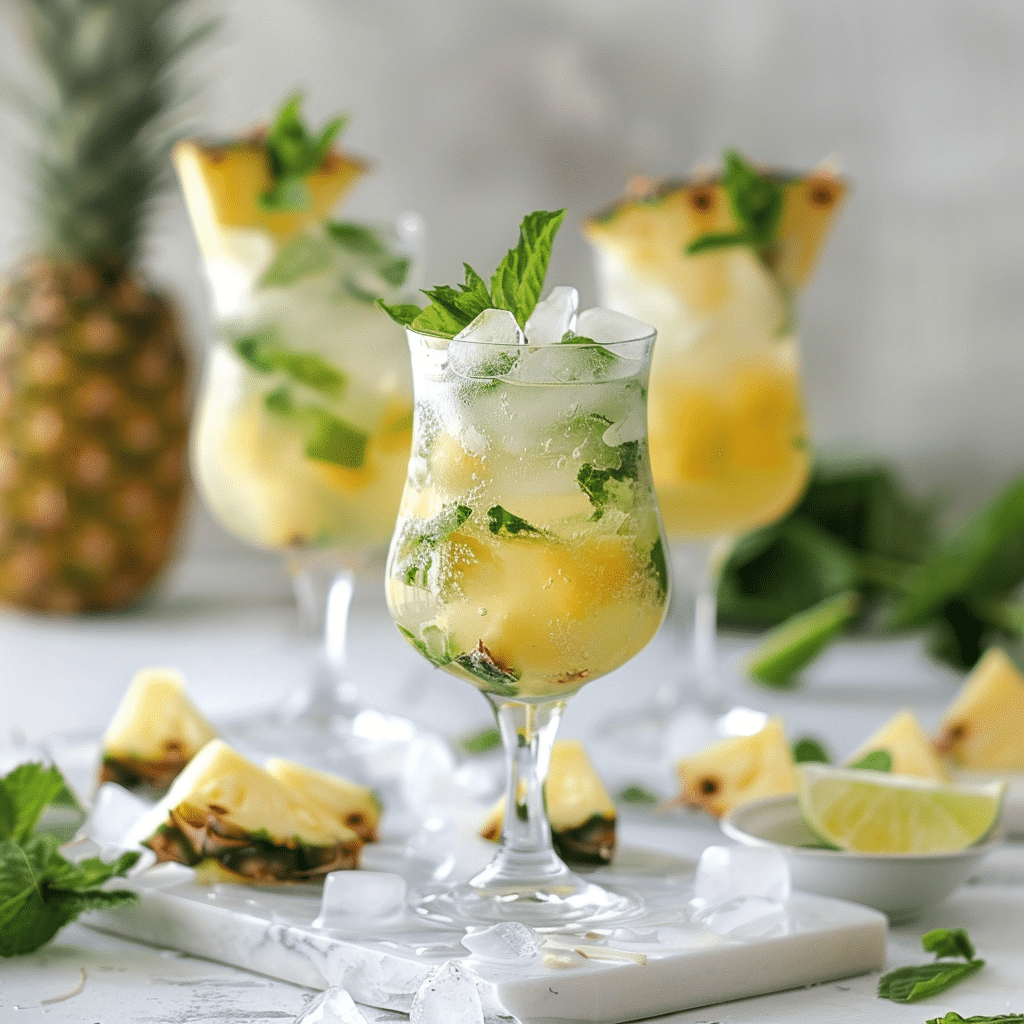 Pineapple Coconut Mojito Drink Recipe 2 pineapple coconut mojito picture