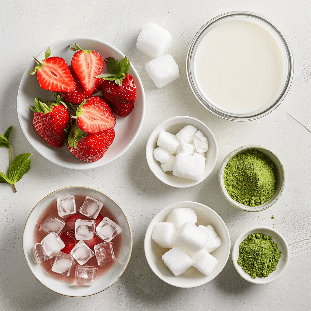 A Delicious Strawberry Matcha Latte Drink Recipe 3 strawberry macha latte picture 1