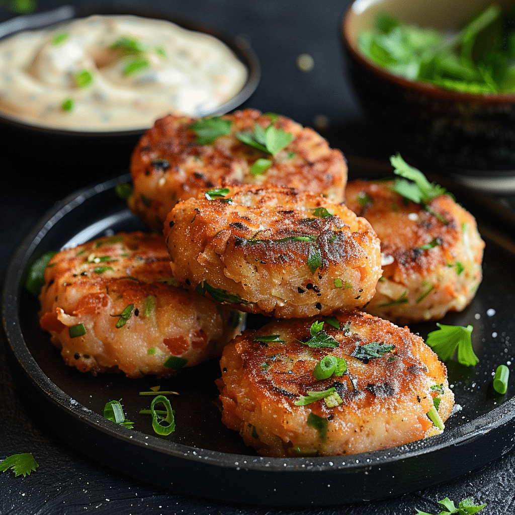 Crispy Lemon Garlic Tuna Patties – A Comforting Dinner Recipe Everyone Will Love 2 tuna patties picture