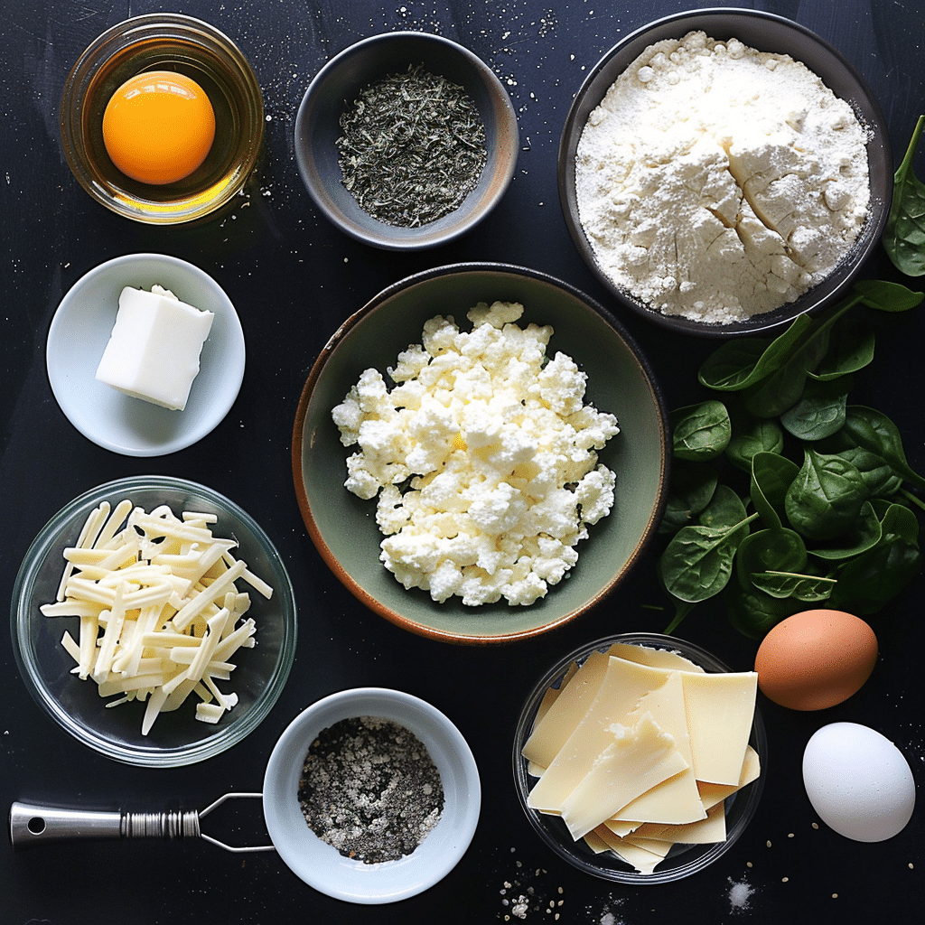 Easy Spinach Cottage Cheese Flagels (Flat Bagels) 3 betty9812 a photo where all these ingrediants 1 cup 210
