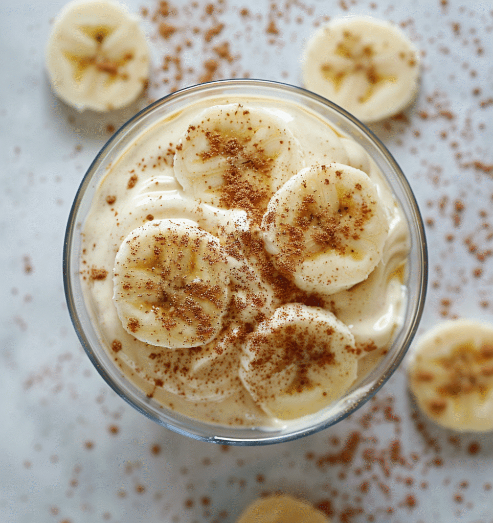 Cottage Cheese Banana Pudding Dessert Recipe 2 cottage cheese banana puding picture